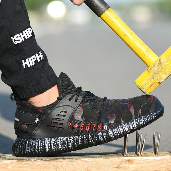 safety shoes men's fashion anti-smashing anti-sting safety shoes camouflage breathable anti-smashing anti-stabbing work, Black
safety shoes men's fashion anti-smashing anti-sting safety shoes camouflage breathable anti-smashing anti-stabbing work, Black