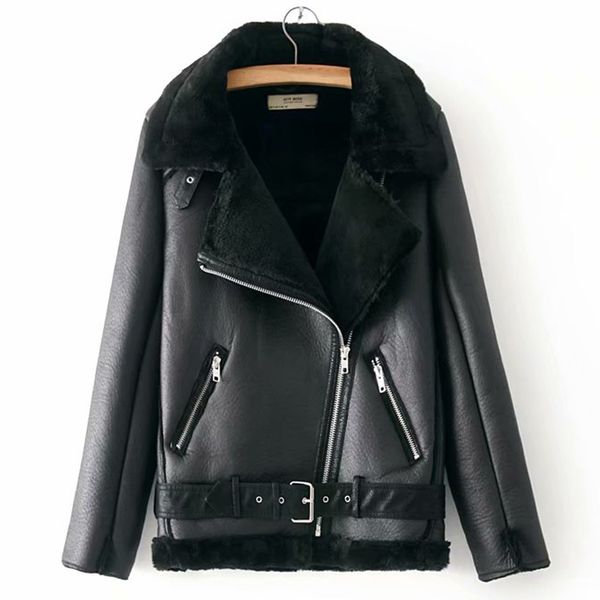 warm women's winter motorcycle velvet jacket female short lapels fur thick korean version plus velvet jacket bomber, Black;brown
warm women's winter motorcycle velvet jacket female short lapels fur thick korean version plus velvet jacket bomber, Black;brown