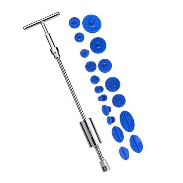 

2 in 1 reverse slide hammer car dent repair puller tools removal lifter remover kit suction cups with 18pcs glue tabs
