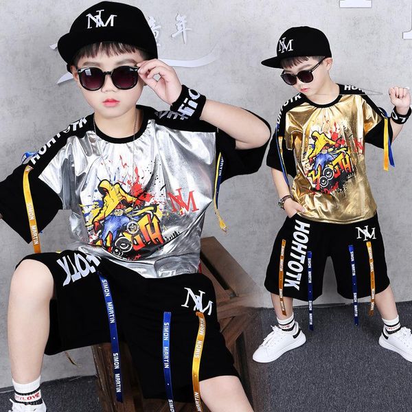 boys' sports clothes suit summer sports t-shirt shorts short-sleeved shirt hip-hop style sweatshirt 2 sets children's clothing, White
boys' sports clothes suit summer sports t-shirt shorts short-sleeved shirt hip-hop style sweatshirt 2 sets children's clothing, White