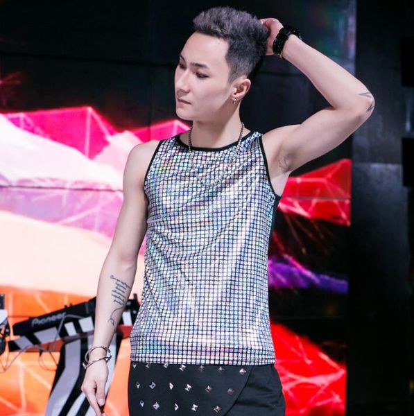 hip-hop performance singer nightclub male jazz dance modern dance short sequins laser flash vest men sta, Black;white
hip-hop performance singer nightclub male jazz dance modern dance short sequins laser flash vest men sta, Black;white