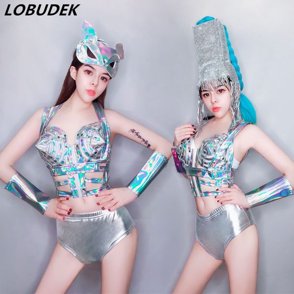 stage wear female bar costume nightclub dj singer silver rivet bandage bikini mask dance jazz team performance outfit, Black;red
stage wear female bar costume nightclub dj singer silver rivet bandage bikini mask dance jazz team performance outfit, Black;red