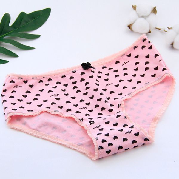 women striped panties bow briefs for female cotton mid-rise underwear fashion girls love print panty new year gift c0097, Black;pink
women striped panties bow briefs for female cotton mid-rise underwear fashion girls love print panty new year gift c0097, Black;pink