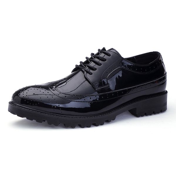 plus size pointed toe brogue shoes men formal dress shoes 2019 fall bright leather male oxfords quality wedding, Black
plus size pointed toe brogue shoes men formal dress shoes 2019 fall bright leather male oxfords quality wedding, Black