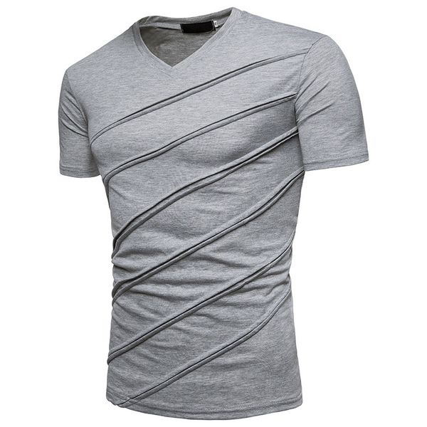 fashion summer mens t shirts designer v neck short sleeve solid fold mens casual tshirts, White;black
fashion summer mens t shirts designer v neck short sleeve solid fold mens casual tshirts, White;black