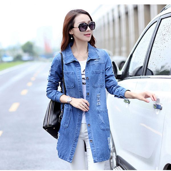 2019 autumn fashion hole denim coat women blue harajuku loose jeans jacket female casual vintage basic overcoat plus size 5xl, Black;brown
2019 autumn fashion hole denim coat women blue harajuku loose jeans jacket female casual vintage basic overcoat plus size 5xl, Black;brown