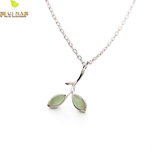flyleaf 100% 925 sterling silver sprout leaves natural stone opal pendant necklaces for women simple fashion party jewelry
flyleaf 100% 925 sterling silver sprout leaves natural stone opal pendant necklaces for women simple fashion party jewelry