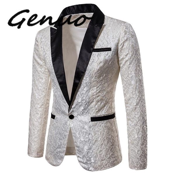 gold jacquard bronzing floral blazer men 2019 brand new mens patchwork one button blazer jacket party stage singer costume homme, White;black
gold jacquard bronzing floral blazer men 2019 brand new mens patchwork one button blazer jacket party stage singer costume homme, White;black