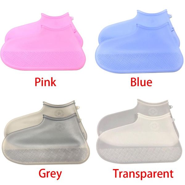 portable waterproof thicken protector durable rain boots reusable solid shoe cover outdoor hiking washable non slip silicone, White;pink
portable waterproof thicken protector durable rain boots reusable solid shoe cover outdoor hiking washable non slip silicone, White;pink