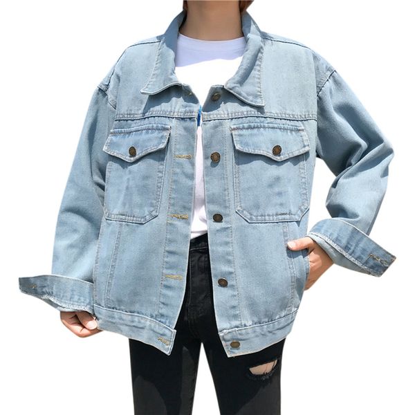 basic women denim jeans jacket loose long sleeve jeans coat retro cowboy denim loose casual pocket jacket chaqueta de, Black;brown
basic women denim jeans jacket loose long sleeve jeans coat retro cowboy denim loose casual pocket jacket chaqueta de, Black;brown