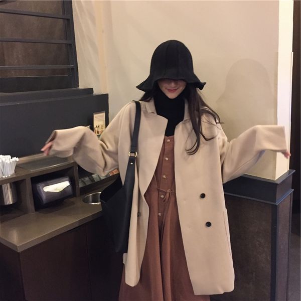 woolen coat women's long winter 2019 new abrigos mujer invierno coat women wool & blends jacket long irregular women, Black
woolen coat women's long winter 2019 new abrigos mujer invierno coat women wool & blends jacket long irregular women, Black