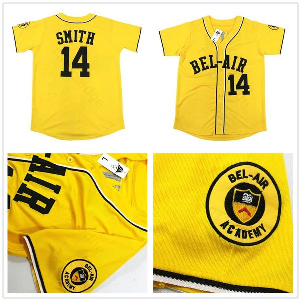 mens the fresh prince of bel-air academy #14 will smith baseball jerseys yellow stitched baseball jersey shirt, Blue;black
mens the fresh prince of bel-air academy #14 will smith baseball jerseys yellow stitched baseball jersey shirt, Blue;black