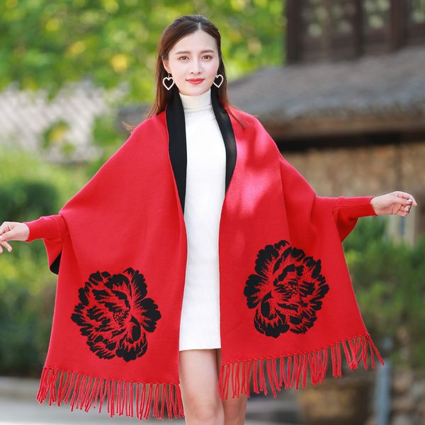 cashmere shawl cloak fashion new female outside thickening super large flower winter tassel scarf coat dual-use
cashmere shawl cloak fashion new female outside thickening super large flower winter tassel scarf coat dual-use