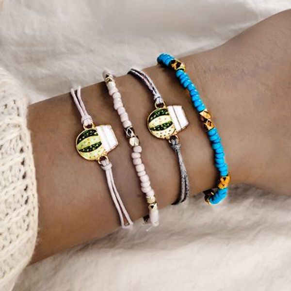 4 pcs/set bohemia bracelets handmade rope beads cactus bracelets for women wedding prom party jewellery anniversary gift, Black
4 pcs/set bohemia bracelets handmade rope beads cactus bracelets for women wedding prom party jewellery anniversary gift, Black