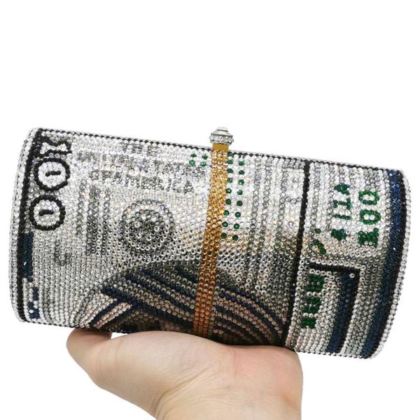 design $100usd dollar crystal money clutch flat cylinder full diamond women evening clutches party handbags
design $100usd dollar crystal money clutch flat cylinder full diamond women evening clutches party handbags
