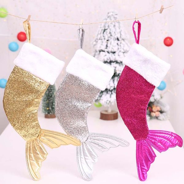 1pc santa claus candy bag christmas decoration sequins fish shape mermaid tail kids sock christmas gift home pendant decoration
1pc santa claus candy bag christmas decoration sequins fish shape mermaid tail kids sock christmas gift home pendant decoration
