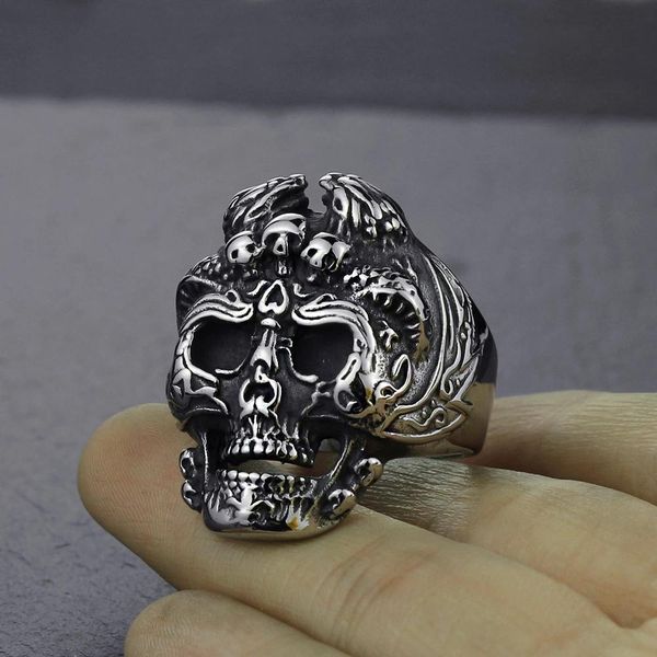 2020 new style selling jewelry vintage fashion faucet skull ring cool creative ring ring us size, Silver
2020 new style selling jewelry vintage fashion faucet skull ring cool creative ring ring us size, Silver