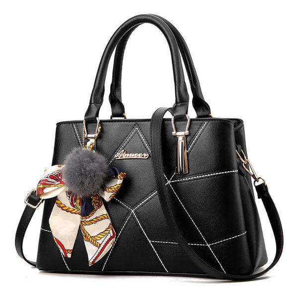 casual women handbags leather hairball silk scarf female shoulder bags large capacity korean patchwork women bag
casual women handbags leather hairball silk scarf female shoulder bags large capacity korean patchwork women bag