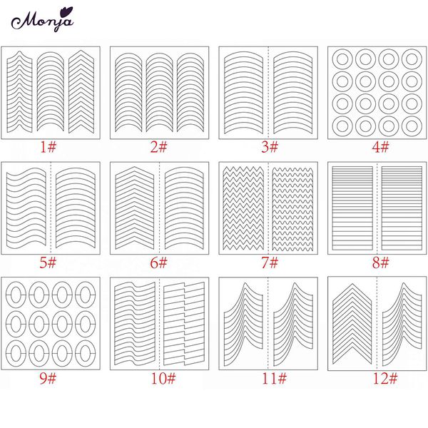 24pcs french smile line nail art stickers guide striping tape stickers decals, Black
24pcs french smile line nail art stickers guide striping tape stickers decals, Black