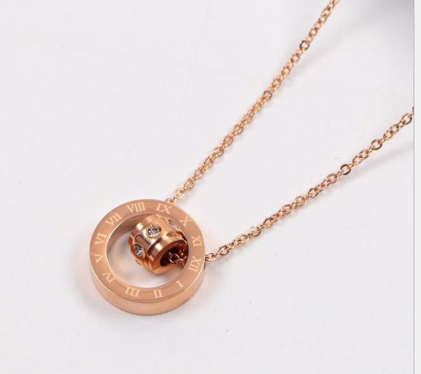 digital round rose gold necklace circle double ring inlay diamond crystal clavicle short chain jewelry, Silver
digital round rose gold necklace circle double ring inlay diamond crystal clavicle short chain jewelry, Silver