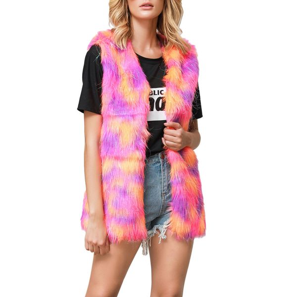 jaycosin women's vest coat fashion winter boho faux fur vests outerwear female novelty cardigan sleeveless casual vest jackets, Black;white
jaycosin women's vest coat fashion winter boho faux fur vests outerwear female novelty cardigan sleeveless casual vest jackets, Black;white