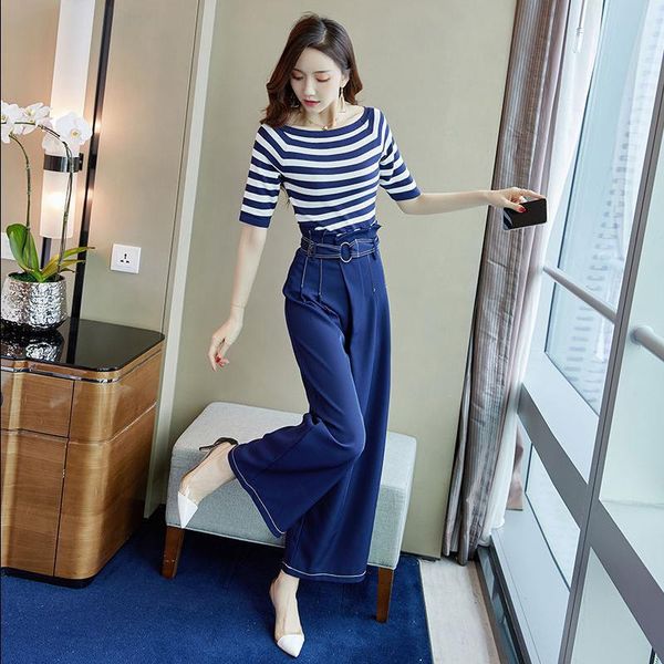 slash neck two piece set striped women 2 piece set and pants office lady women's summer suit ensemble femme deux pieces, White
slash neck two piece set striped women 2 piece set and pants office lady women's summer suit ensemble femme deux pieces, White