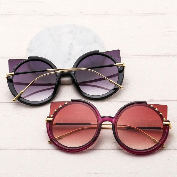 2020 new unique ladies cat eye sunglasses women brand kids fashion rivet round frame sunglasses female, Blue
2020 new unique ladies cat eye sunglasses women brand kids fashion rivet round frame sunglasses female, Blue