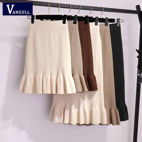 vangull women long sweater skirt winter female ruffle midi pleated skirts maxi knitted high waist warm elegant saias jupe femme, Black
vangull women long sweater skirt winter female ruffle midi pleated skirts maxi knitted high waist warm elegant saias jupe femme, Black