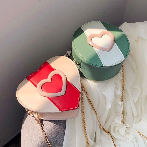 sweet lady mini heart-shaped bag 2019 summer new pu leather women's handbag chain shoulder messenger bag
sweet lady mini heart-shaped bag 2019 summer new pu leather women's handbag chain shoulder messenger bag