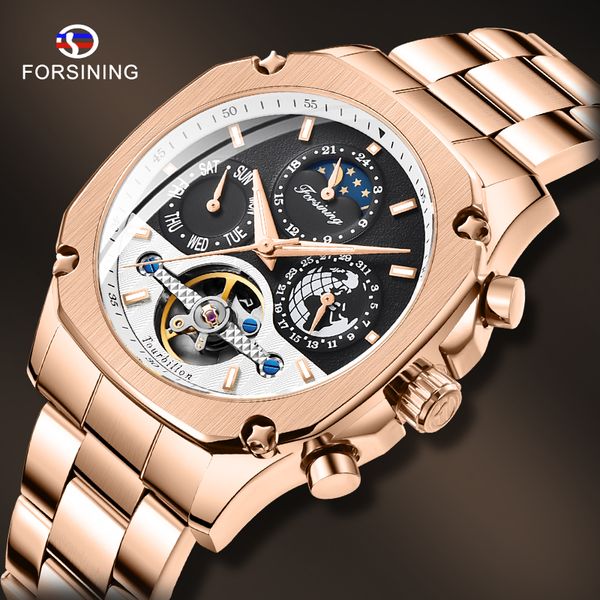 forsining high-end men's business mechanical watch moon phase calendar clock relogio masculino, Slivery;brown
forsining high-end men's business mechanical watch moon phase calendar clock relogio masculino, Slivery;brown