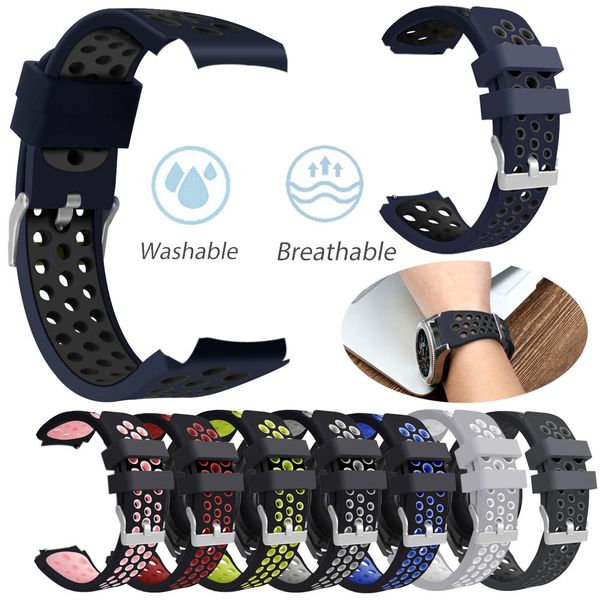 double color sports silicone bracelet strap band for samsung galaxy watch 46mm #new 08913, Black;brown
double color sports silicone bracelet strap band for samsung galaxy watch 46mm #new 08913, Black;brown