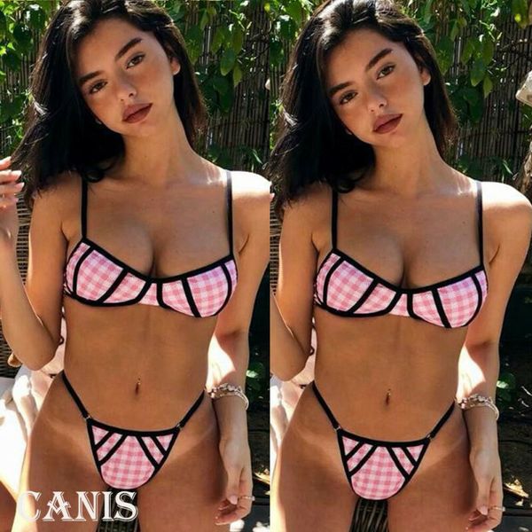 2019 swimsuit women push-up padded bra bandage bikini set swimsuit triangle swimwear bathing suit beachwear, White;black
2019 swimsuit women push-up padded bra bandage bikini set swimsuit triangle swimwear bathing suit beachwear, White;black