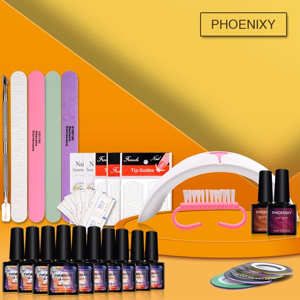 full manicure set with lamp nail kit 36w uv led lamp for nail art sets 10pcs 10ml uv gel polish set tools for manicure
full manicure set with lamp nail kit 36w uv led lamp for nail art sets 10pcs 10ml uv gel polish set tools for manicure
