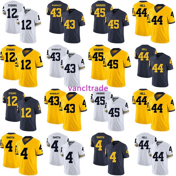 2019 ncaa fottball michigan wolverines 12 chris evans 43 chris wormley 45 david harris 4 de'veon smith 44 delano hill jerseys, Black;red
2019 ncaa fottball michigan wolverines 12 chris evans 43 chris wormley 45 david harris 4 de'veon smith 44 delano hill jerseys, Black;red