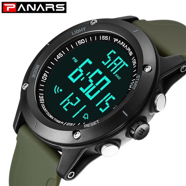 can swim panars sport watch men large face fitness waterproof digital countdown timer watches led wristwatch mens watches a3306, Slivery;brown
can swim panars sport watch men large face fitness waterproof digital countdown timer watches led wristwatch mens watches a3306, Slivery;brown