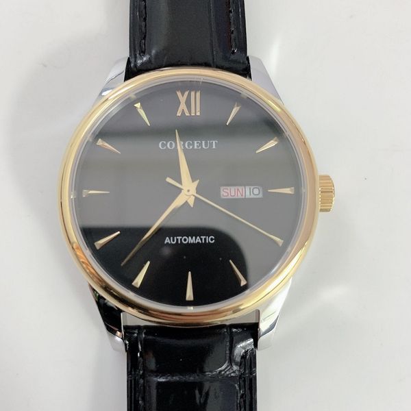 corgeut 40mm watch men fashion mechanical luxury male clock leather calendar week miyota automatic mens watch relogio masculino, Slivery;brown
corgeut 40mm watch men fashion mechanical luxury male clock leather calendar week miyota automatic mens watch relogio masculino, Slivery;brown