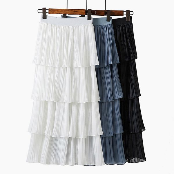 ruffles long skirts women 2020 spring summer korean high waist a-line midi skirt women white chiffon skirts for, Black
ruffles long skirts women 2020 spring summer korean high waist a-line midi skirt women white chiffon skirts for, Black