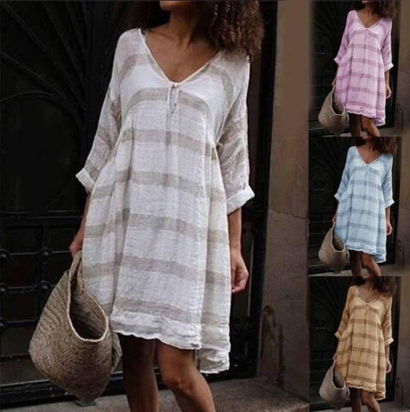 5xl 2019 summer women shirt dress loose long sleeve striped dress casual ladies short plus size, Black;gray
5xl 2019 summer women shirt dress loose long sleeve striped dress casual ladies short plus size, Black;gray