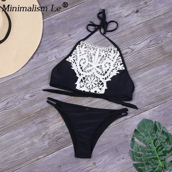 минимализм le bikinis set sexy кружева лоскутная купальник женщин цветочные холтер top купальный костюм черный купальник bodysuit biquini
минимализм le bikinis set sexy кружева лоскутная купальник женщин цветочные холтер top купальный костюм черный купальник bodysuit biquini
