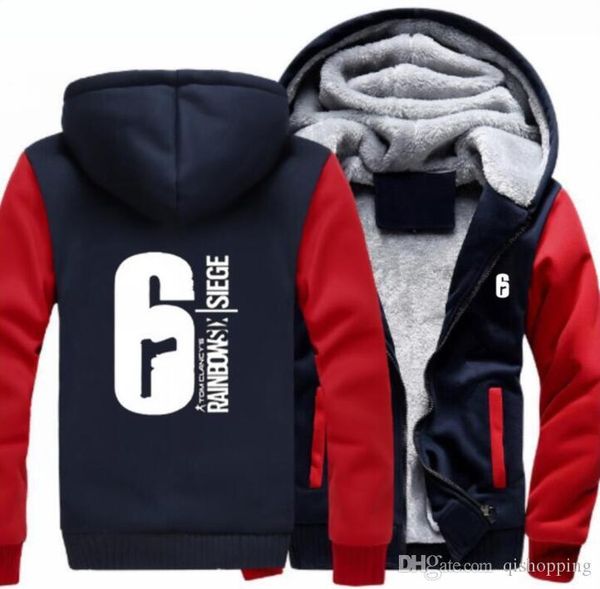 rainbow six sweatshirt cashmere hoodies thicken fleece jacket cotton coat zipper jacket super warm casual sweatshirt sportwear us eu size, Blue;black
rainbow six sweatshirt cashmere hoodies thicken fleece jacket cotton coat zipper jacket super warm casual sweatshirt sportwear us eu size, Blue;black
