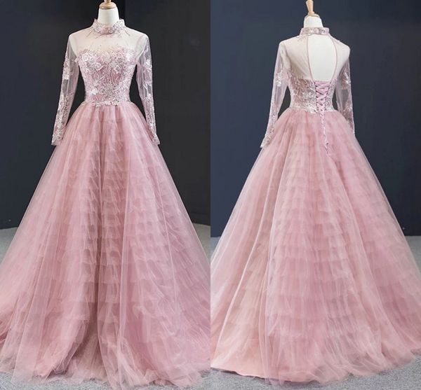 blush lace high neck evening gowns formal prom dress ruffle skirt illusion long sleeve embroidery beaded princess prom sweet 16 dress cheap, Black;red
blush lace high neck evening gowns formal prom dress ruffle skirt illusion long sleeve embroidery beaded princess prom sweet 16 dress cheap, Black;red