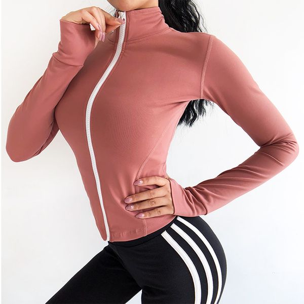 running jacket for women yoga zipper long sleeve sport jacket fitness sports women's clothing quick dry women sportswear, Black;red
running jacket for women yoga zipper long sleeve sport jacket fitness sports women's clothing quick dry women sportswear, Black;red