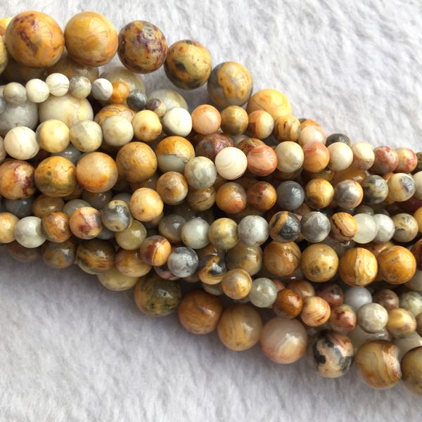 natural genuine yellow crazy agate round jewellery loose necklace or bracelet beads 4-14mm 15.5" 06086, Black
natural genuine yellow crazy agate round jewellery loose necklace or bracelet beads 4-14mm 15.5" 06086, Black