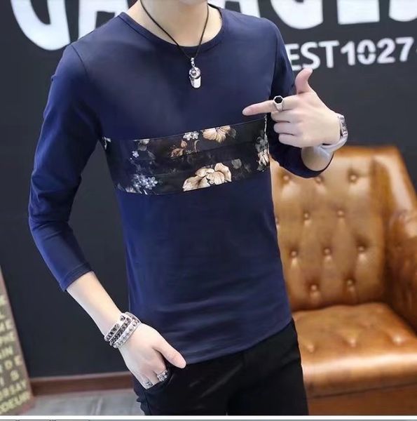 men's t-shirt long sleeve thin crew neck autumn clothes teenager men's loose-fit korean-style fashion, White;black
men's t-shirt long sleeve thin crew neck autumn clothes teenager men's loose-fit korean-style fashion, White;black