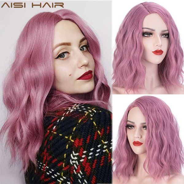aisi hair short pink wavy wigs for women synthetic wigs blue wig partial division heat resistant fiber cosplay wig, Black
aisi hair short pink wavy wigs for women synthetic wigs blue wig partial division heat resistant fiber cosplay wig, Black