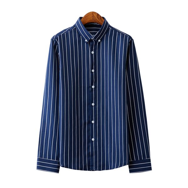 striped shirt men's large size multi-color casual long-sleeved shirt dress business large size men's, White;black
striped shirt men's large size multi-color casual long-sleeved shirt dress business large size men's, White;black