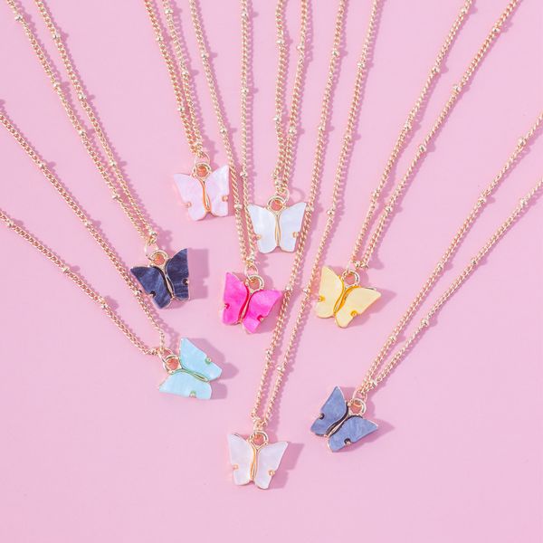 diezi korean cute candy color butterfly pendant necklaces statement collar choker necklaces for women ladies jewelry fashion, Silver
diezi korean cute candy color butterfly pendant necklaces statement collar choker necklaces for women ladies jewelry fashion, Silver