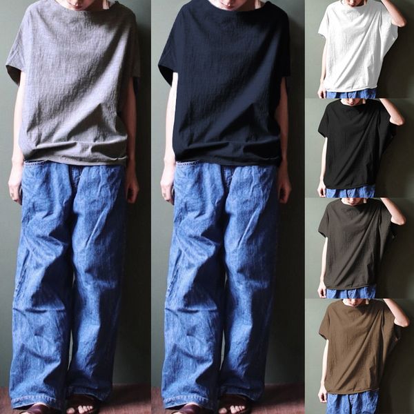 womens blouses womens celmia women vintage linen blouses new summer batwing sleeve female shirts solid casual loose blusas femininas, White
womens blouses womens celmia women vintage linen blouses new summer batwing sleeve female shirts solid casual loose blusas femininas, White