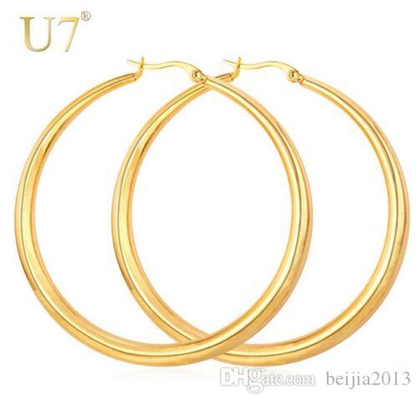 gold color hiphop big hoop earrings stainless steel jewelry simple style trendy circle round earrings women gift for her e365
gold color hiphop big hoop earrings stainless steel jewelry simple style trendy circle round earrings women gift for her e365