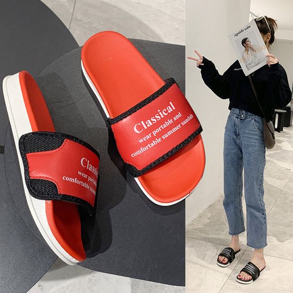 couples fashion letters pu slides summer home flat sandals hard-wearing light comfort casual flip-flop women rubber slippers, Black
couples fashion letters pu slides summer home flat sandals hard-wearing light comfort casual flip-flop women rubber slippers, Black